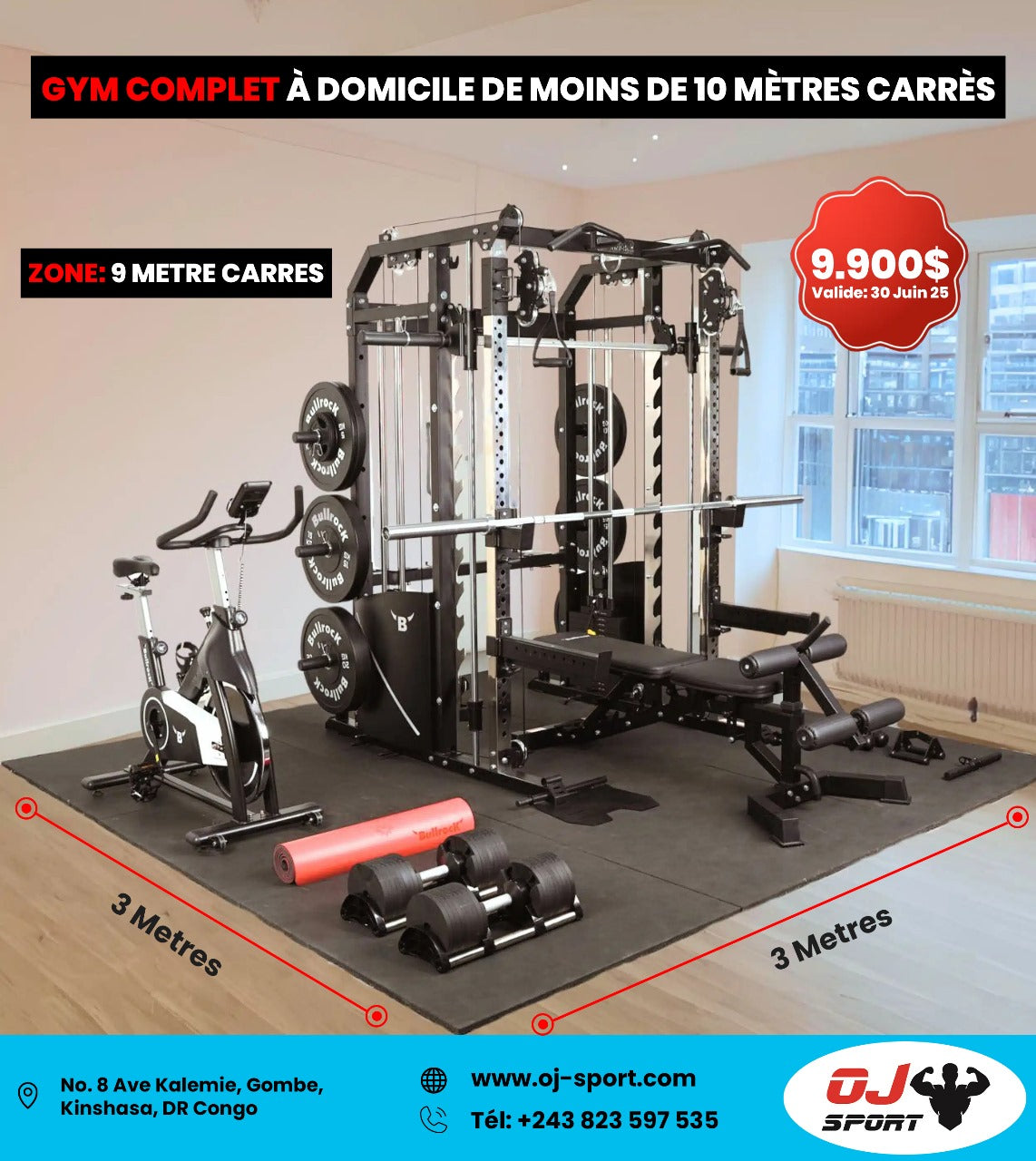 Salle de Sport Complet Professionel X1