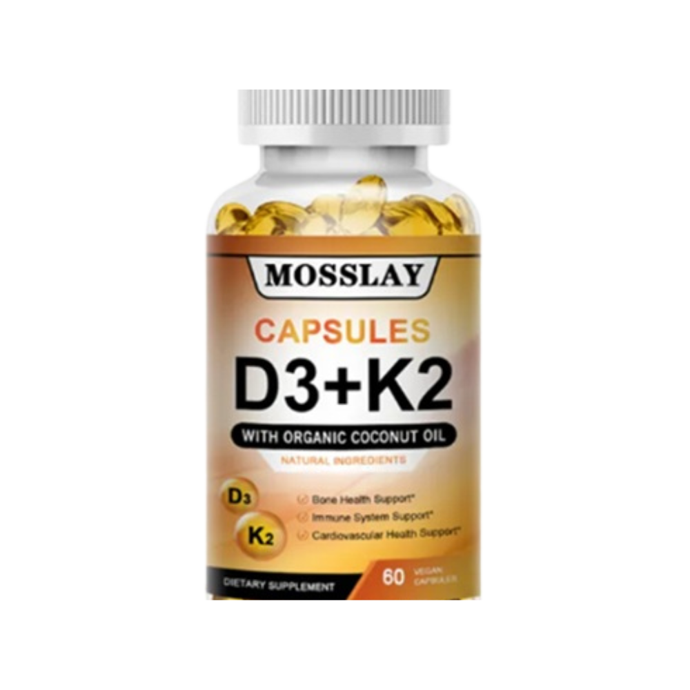 D3 and K2 60 Capsules Mosslay