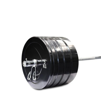 Barre olympique professionnelle de 170 kg et ensemble de disques de musculation avec clips