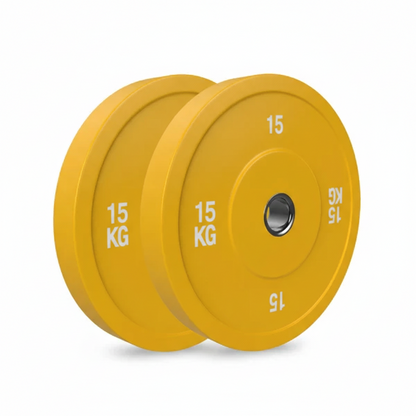 Barre olympique professionnelle de 120 kg + ensemble de disques de poids colorés avec clips