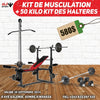 Kit Musculation avec 50kg Halteres