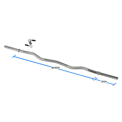 Barre d'haltères standard de 75 kg (72 pouces) + barre EZ Curl + ensemble d'haltères